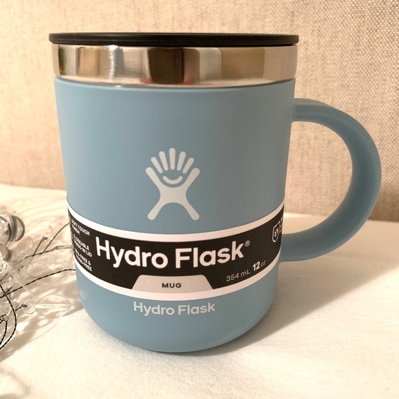 Hydro Flask NEW Mug With Black Lid Colour: Rain 12oz - Picture 1 of 11